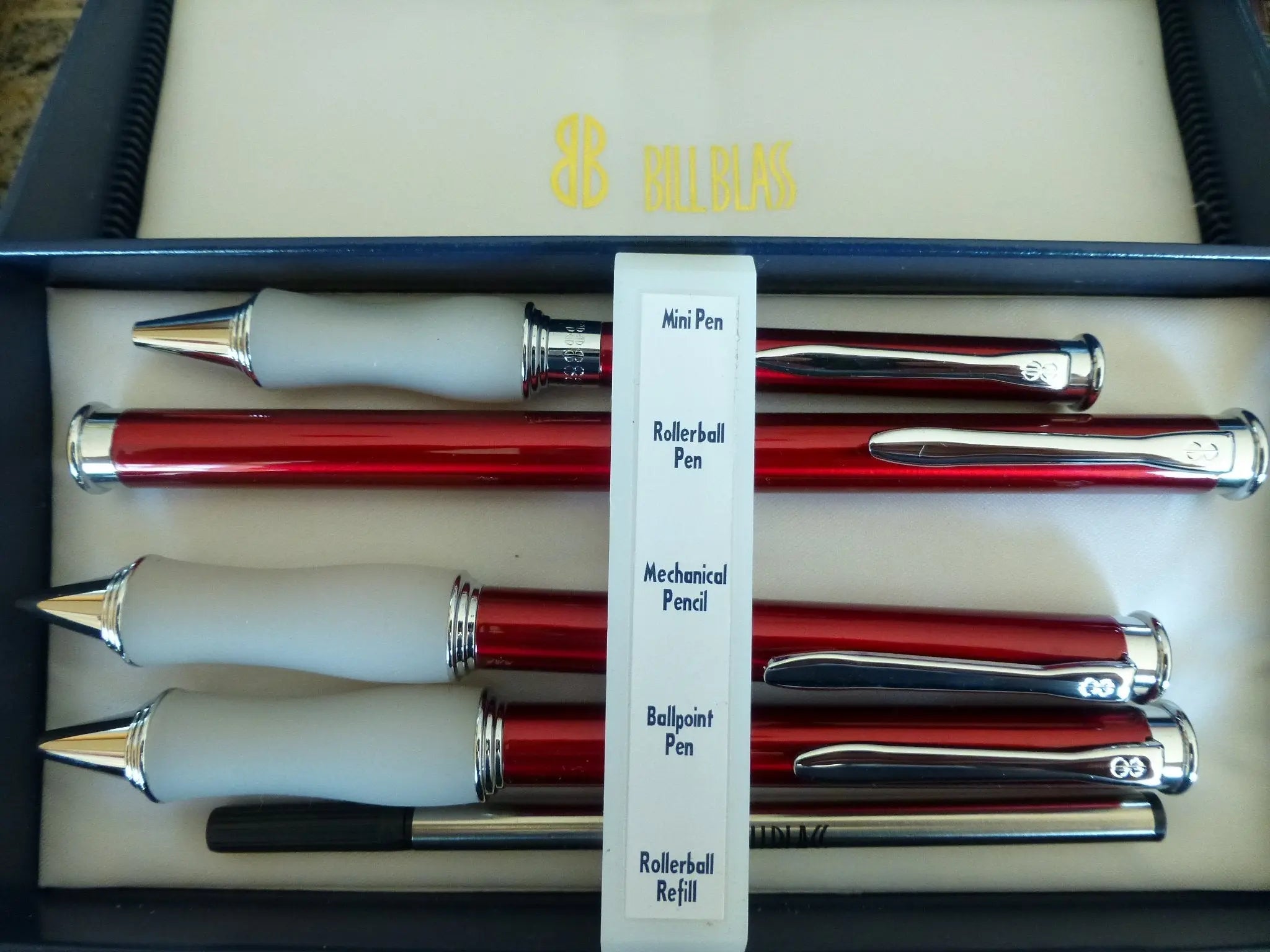 Bill Blass Burgundy 4-piece Pen & Pencil Gift Set Bill Blass