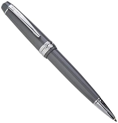 CROSS Bailey Light Polished Resin Refillable Ballpoint Pen, Medium Ballpen, Includes Premium Gift Box - Glossy Grey Cross