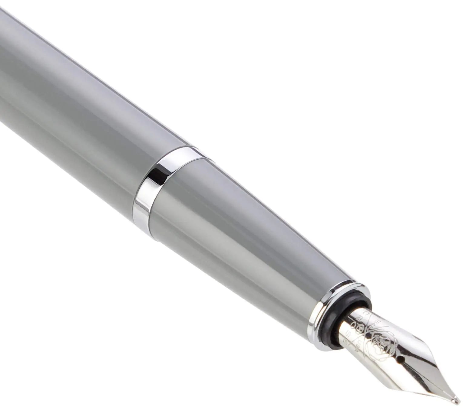 CROSS Bailey Light Polished Resin Refillable Fountain Pen, Medium Nib, Includes Premium Gift Box - Glossy Grey Cross