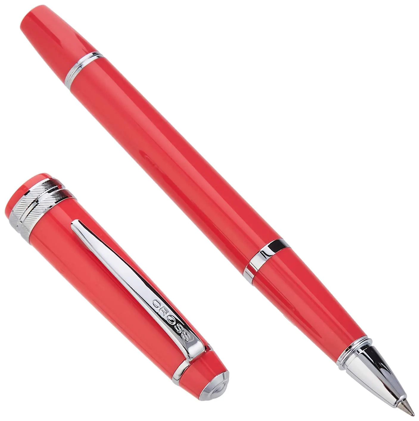 CROSS Bailey Light Polished Resin Refillable Gel Ink Rollerball Pen, Medium Rollerball, Includes Premium Gift Box - Coral Cross