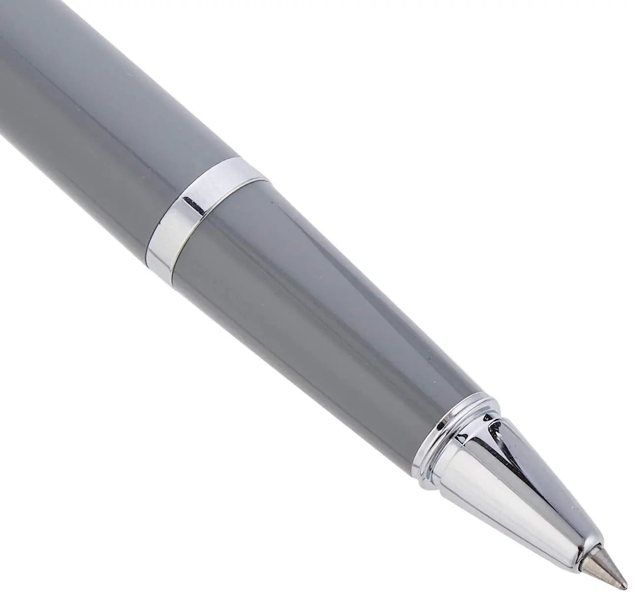 CROSS Bailey Light Polished Resin Refillable Gel Ink Rollerball Pen, Medium Rollerball, Includes Premium Gift Box - Glossy Grey Cross