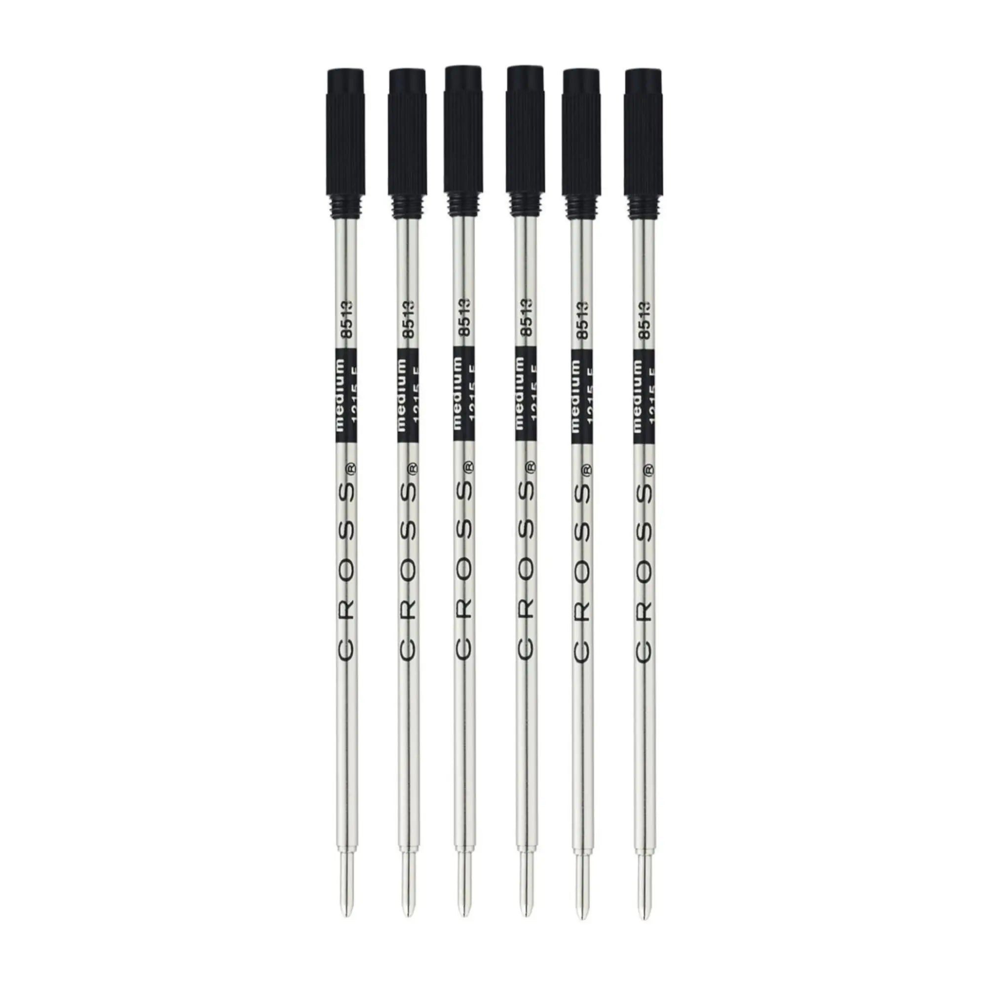 CROSS Ballpoint Pen Refills, Medium Point, Black Ink, 2 Per Pack, 3 Packs Total, 8513-2 - crosspenmall.com