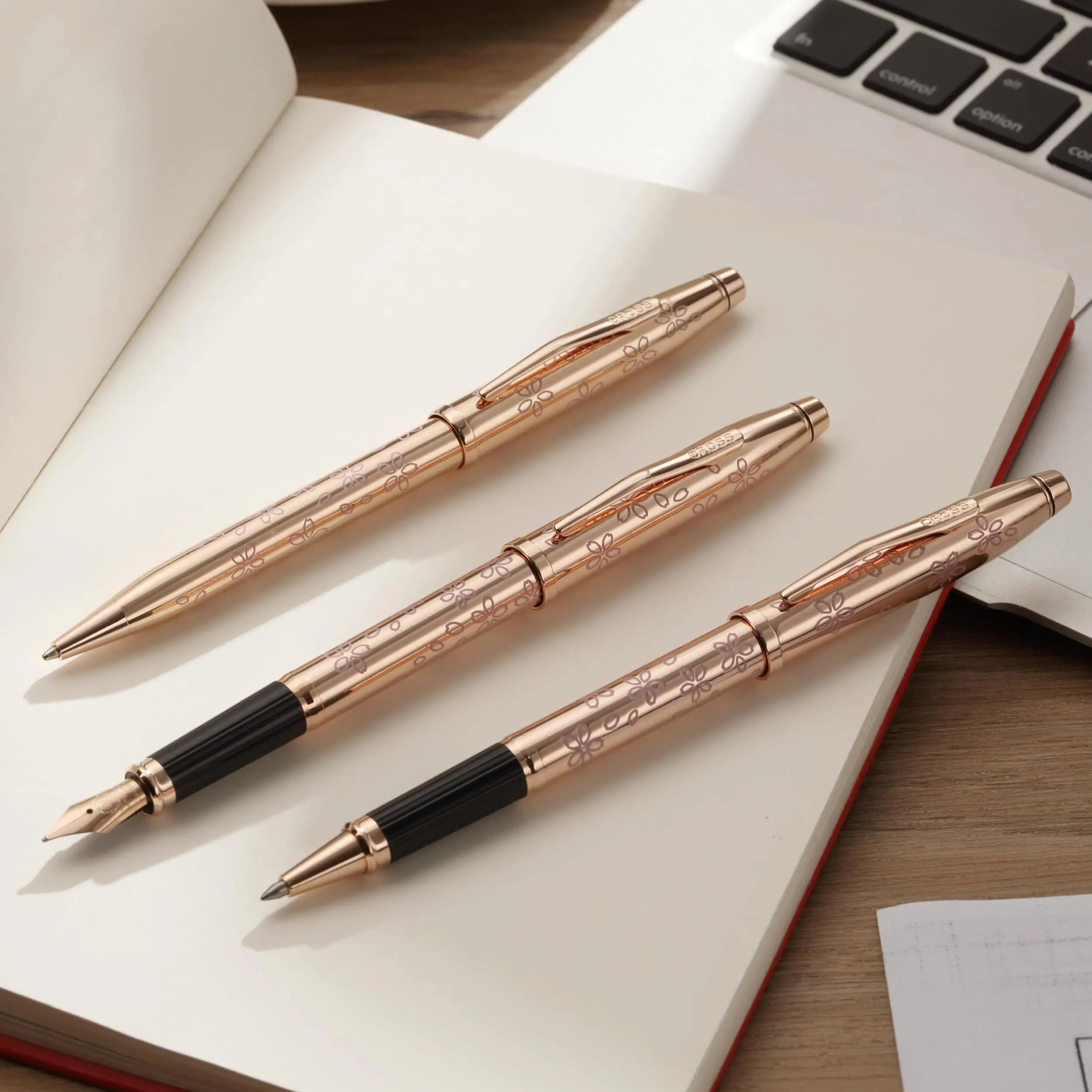 CROSS Official SAKURA Collection Century II Rose Gold Plated Ballpoint Pen, AT0082WG-169 Cross