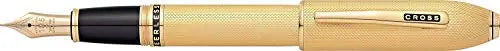 CROSS Peerless 125 23 Carat Heavy Gold Plated Fountain Pen, Fine Nib Cross
