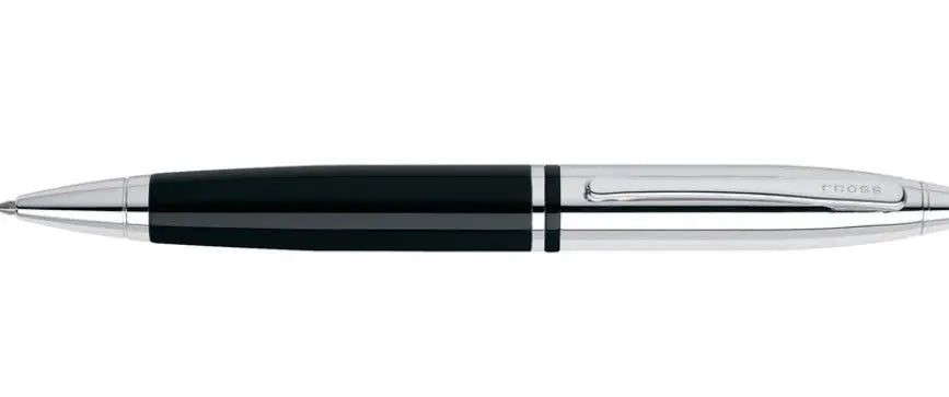 Calais Chrome & Black Lacquer Ballpoint Pen Cross