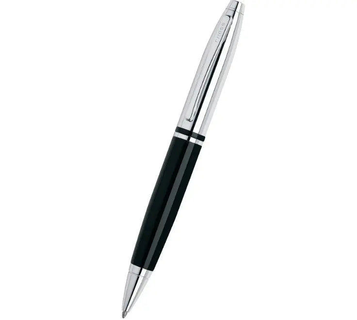 Calais Chrome & Black Lacquer Ballpoint Pen Cross