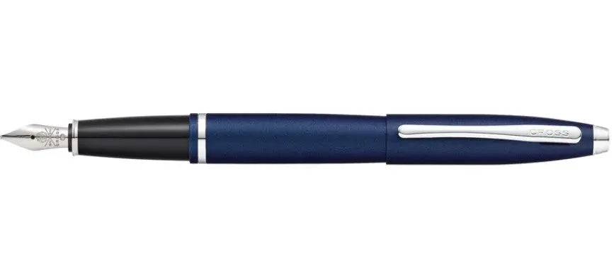 Calais Matte Metallic Midnight Blue Fountain Pen with Stainless Steel Nib Cross