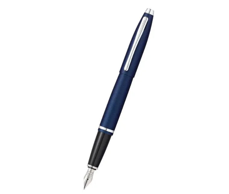 Calais Matte Metallic Midnight Blue Fountain Pen with Stainless Steel Nib Cross