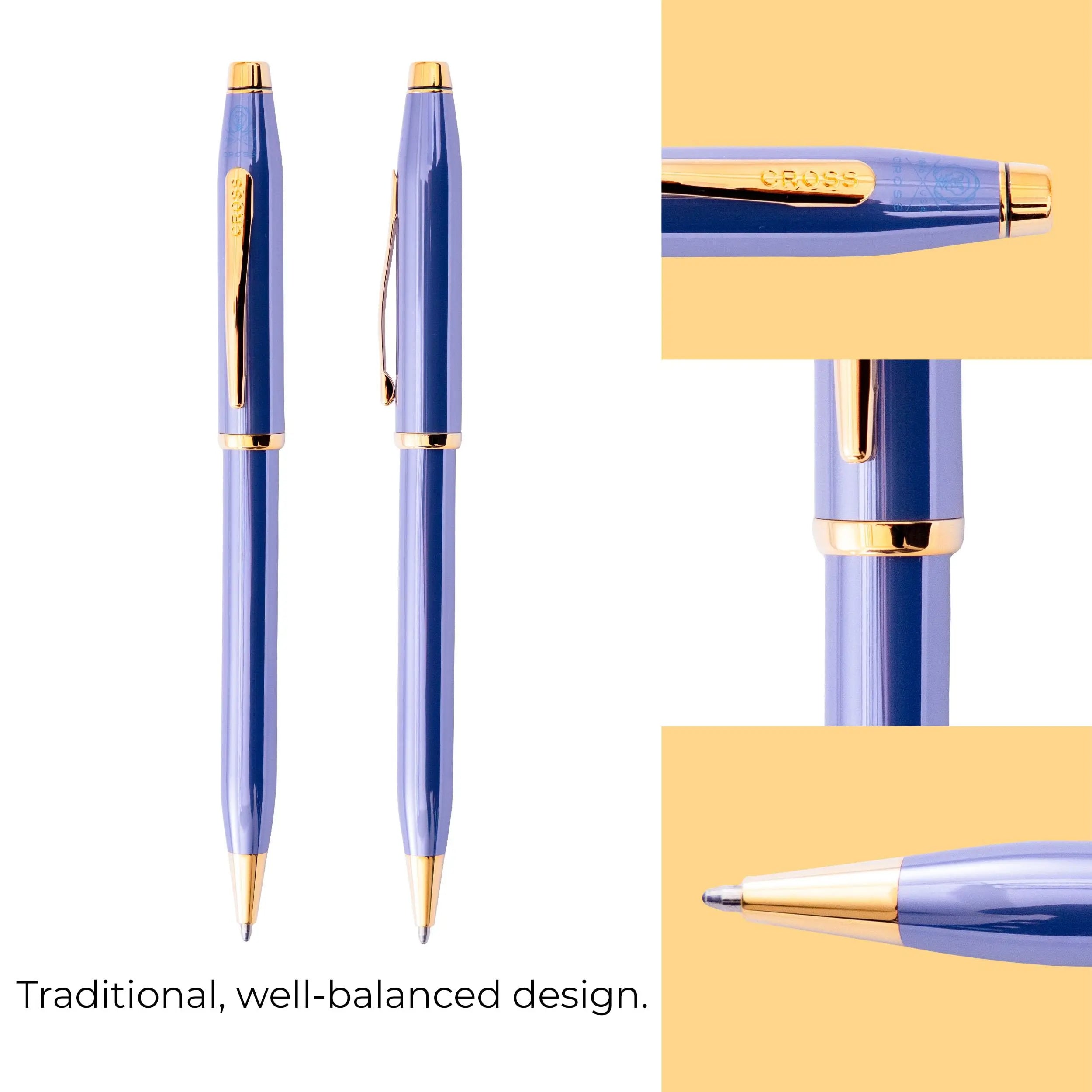 Century II High Glossy  Lacquer with Polished Appointments Ballpoint Pen Cross