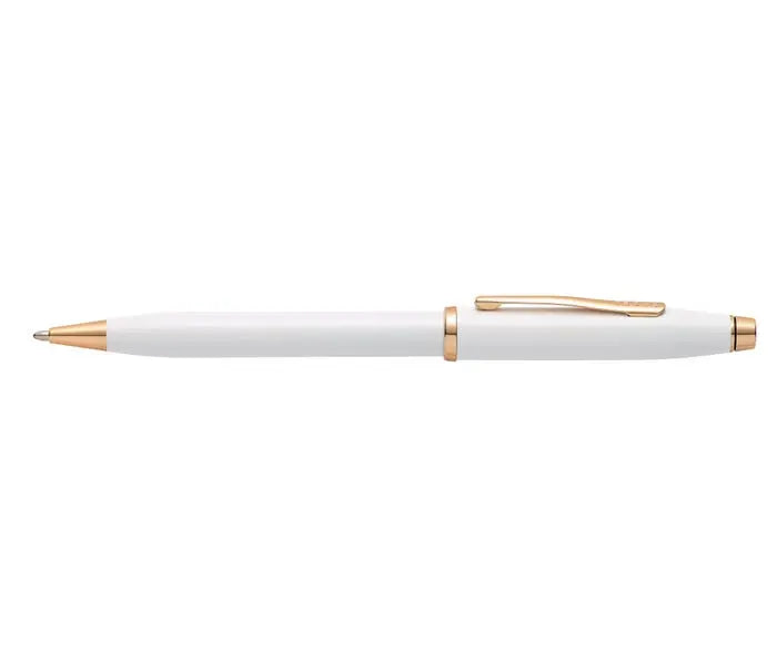 Century II Pearlescent White Lacquer Ballpoint Pen Cross