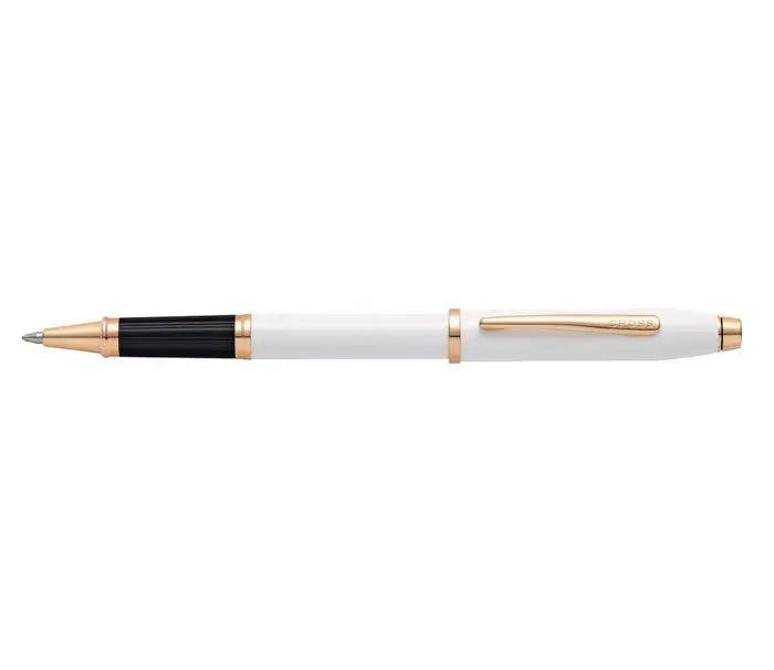 Century II Pearlescent White Lacquer Rollerball Pen Cross