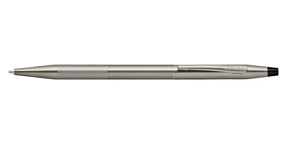 Classic Century Titanium Gray PVD Ballpoint Pen with Micro-knurl Detail Cross