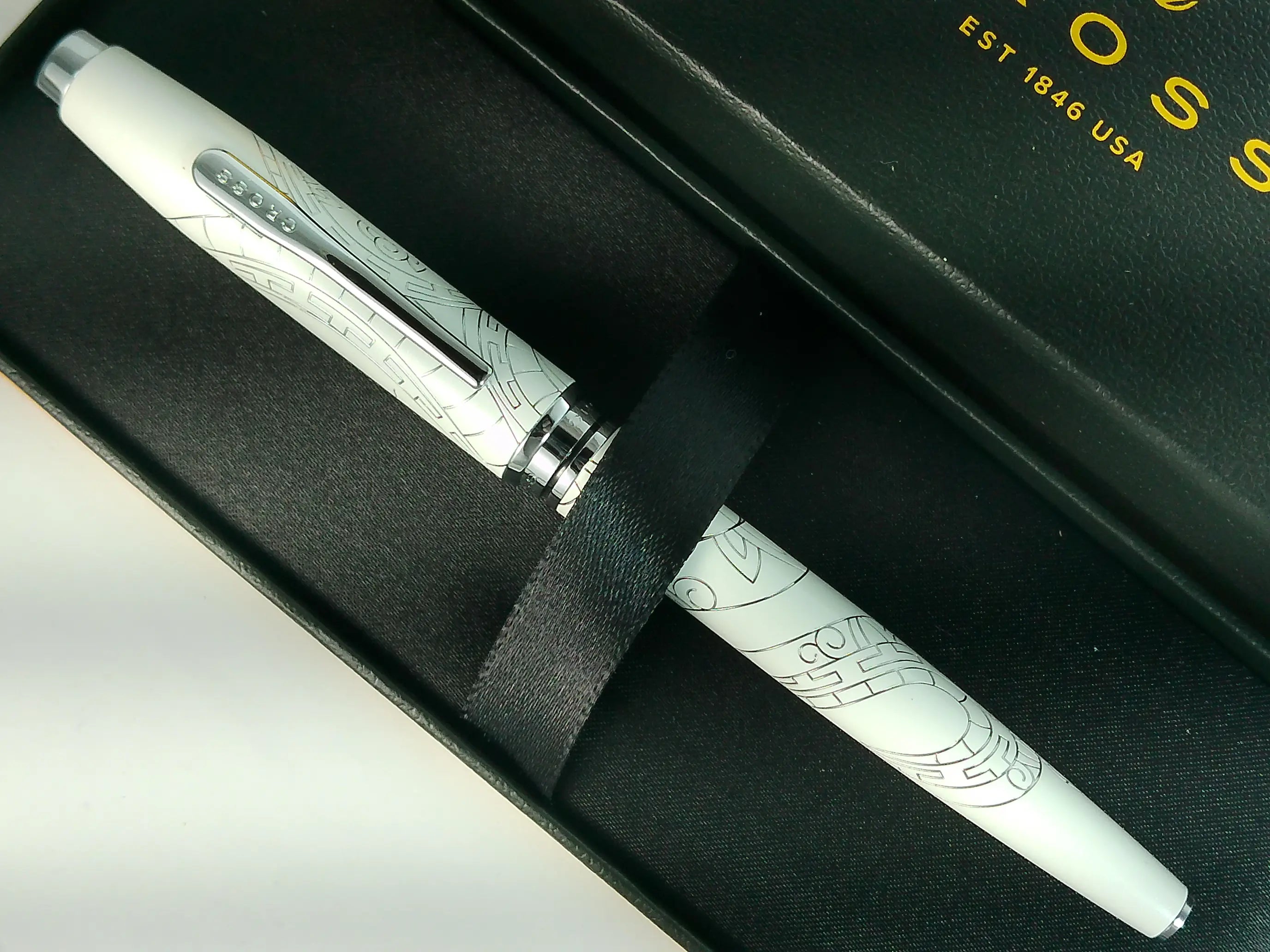 Coventry Zodiac Year of the Snake Pearl White Rollerball Pen Cross