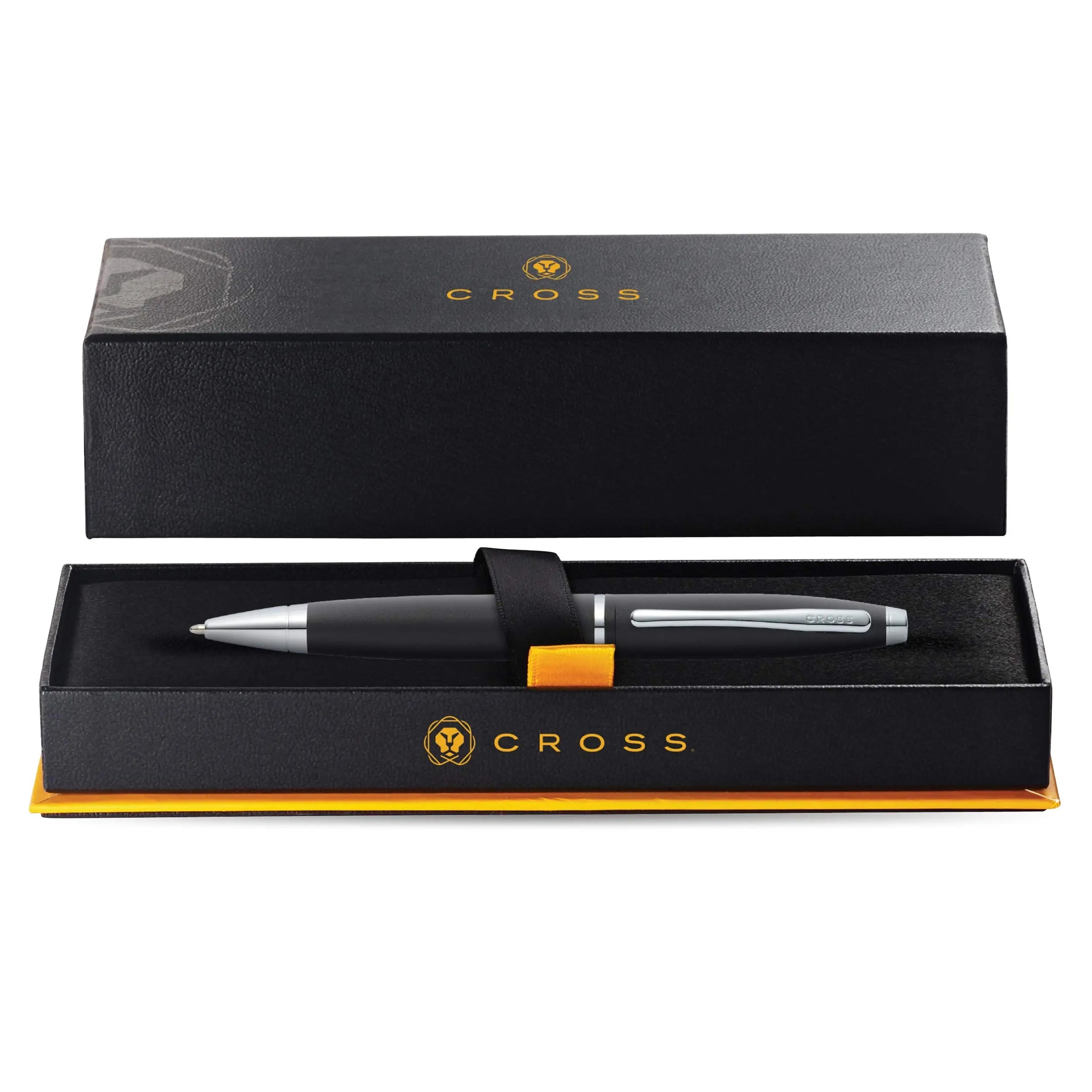 Cross AT0112-14 Official Ballpoint Pen, Oil-based, Medium Point, Flounder, Matte Black Cross