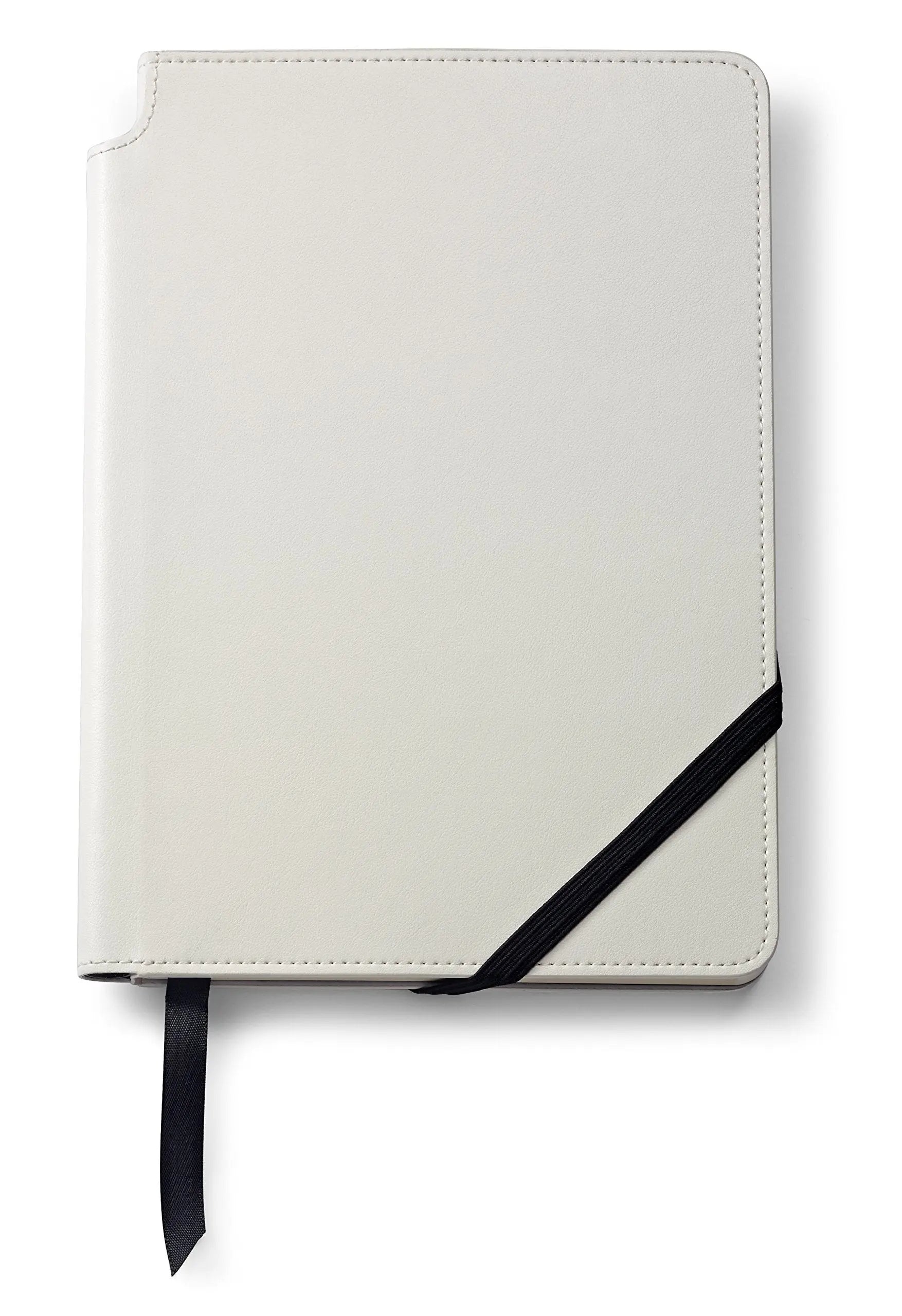 Cross ATX Black Refillable Ballpoint Pen and Medium Lined Journal Gift Set, Includes Premium Gift Box - Classic White Cross