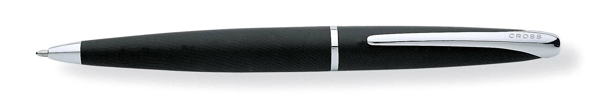 Cross ATX Black Refillable Ballpoint Pen and Medium Lined Journal Gift Set, Includes Premium Gift Box - Classic White Cross
