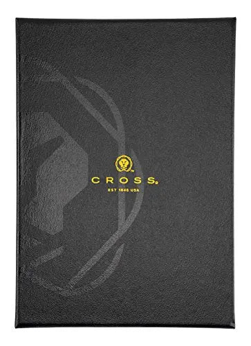 Cross ATX Black Refillable Ballpoint Pen and Zip Pen Pouch Gift Set, Includes Premium Gift Box - Crimson Red Cross