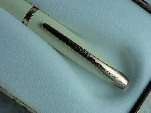 Cross ATX Rollerball Selectip Pen in Maltese Pearl Champagne White with 23k Rose Gold Appointments. Rare Wedding, Christening, Ordination and Confirmation Gift Cross
