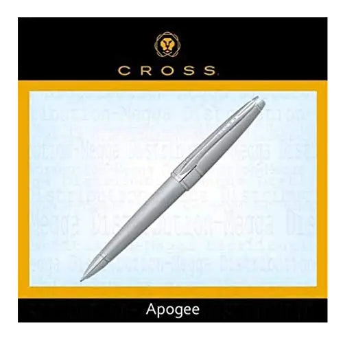 Cross Apogee Brushed Chrome Ballpoint Pen Cross