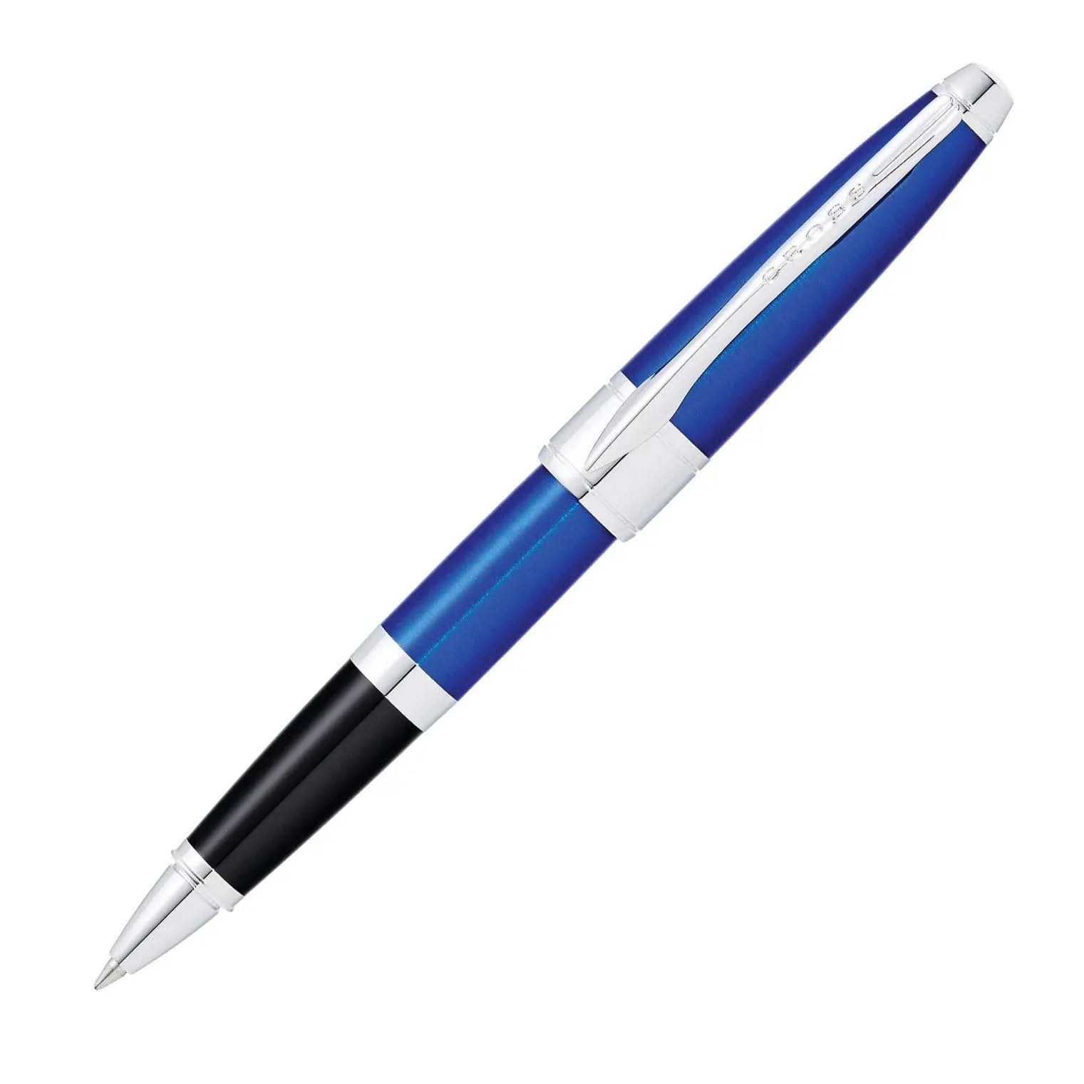 Cross Apogee Translucent Blue Lacquer Rollerball Pen Cross