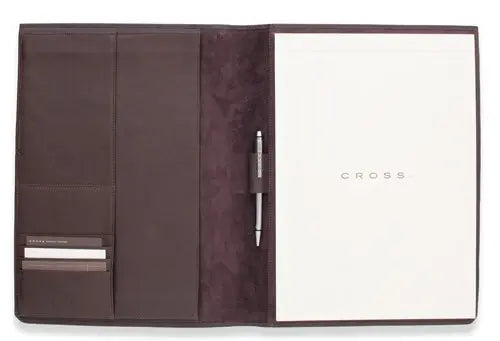Cross Autocross Leather Padfolio A4 Brown (AC245-9) crosspenmall.com