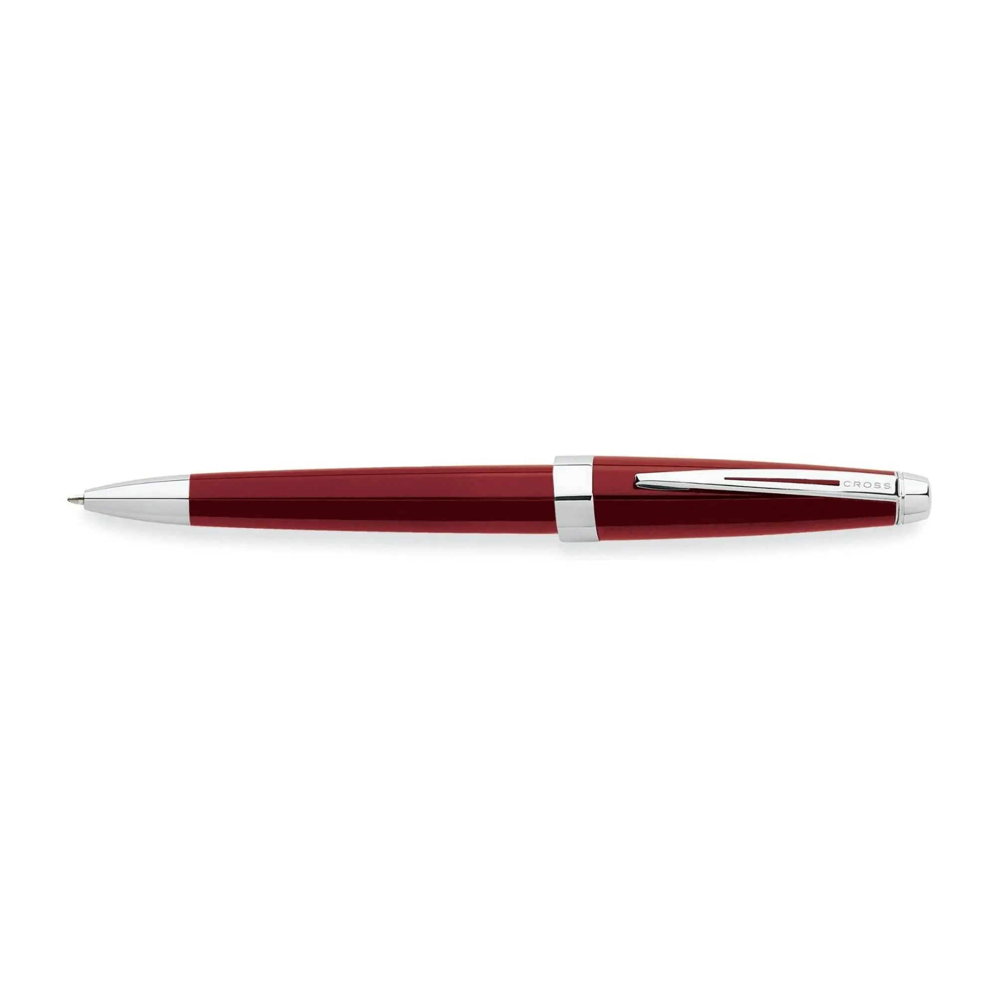 Cross Aventura Refillable Ballpoint Pen, Medium Ballpen, Includes Premium Gift Box - Fire Engine Red Cross