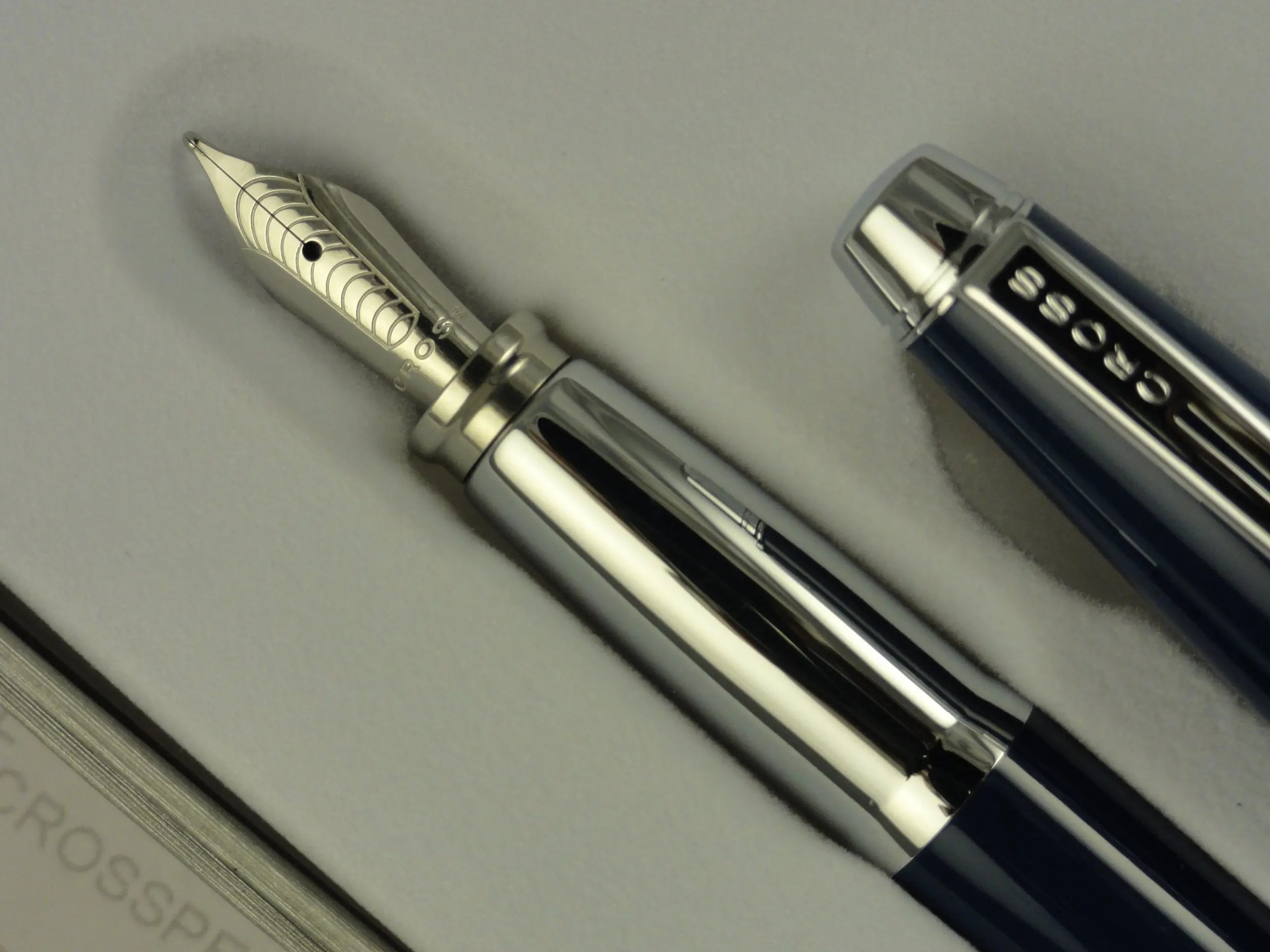 Cross Aventura Royal Blue Fountain Pen M Nib Cross