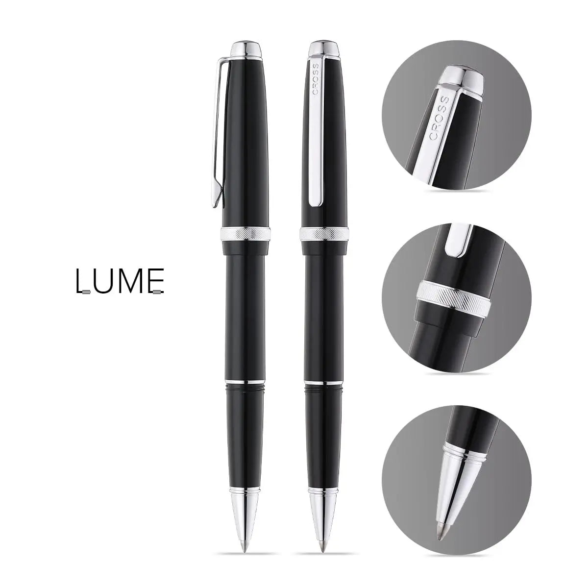 Cross Bailey Light Rollerball Pen, Glossy Black, Medium Point, Black Ink cross