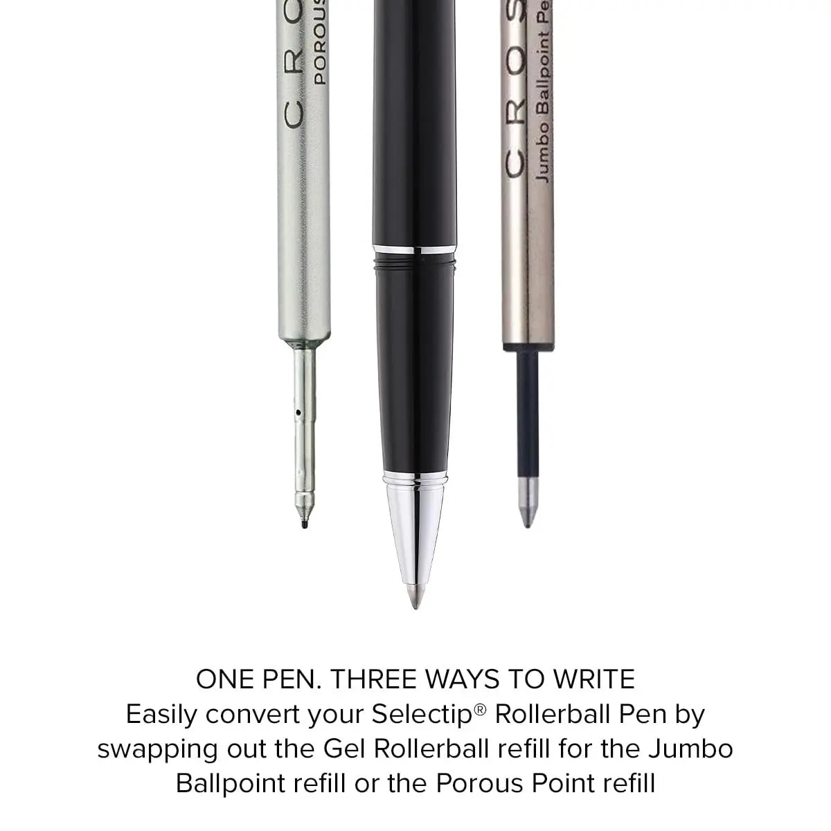 Cross Bailey Light Rollerball Pen, Glossy Black, Medium Point, Black Ink cross