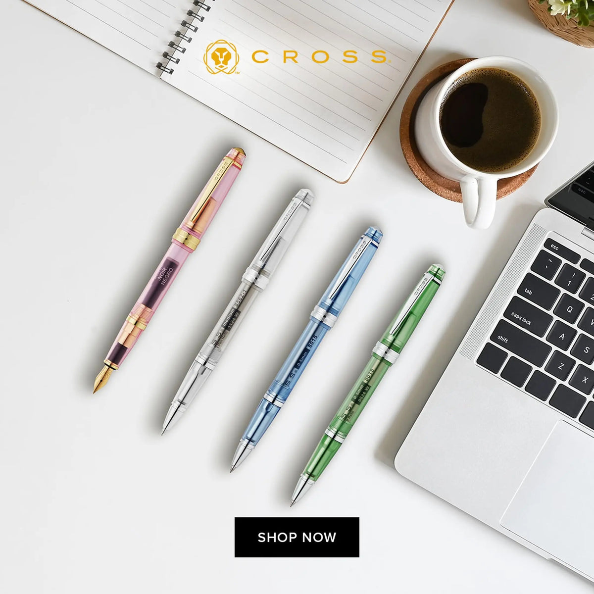 Cross Bailey Light Rollerball Pen, Glossy Black, Medium Point, Black Ink cross