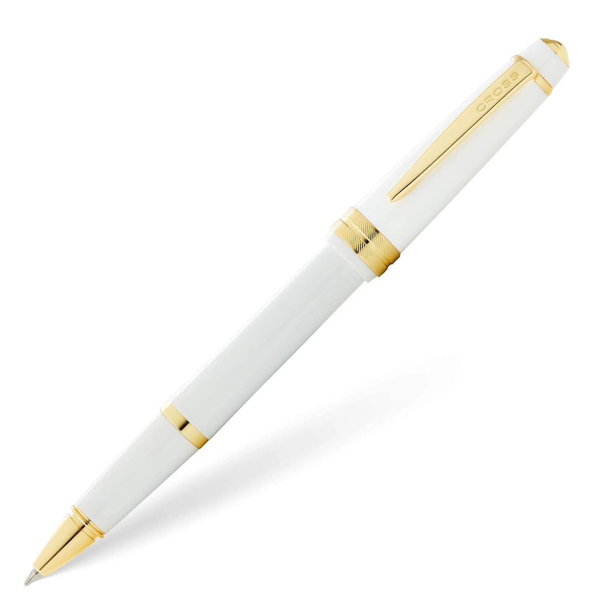 Cross Bailey Light Rollerball Pen, Polished White, Medium Point, Black Ink cross