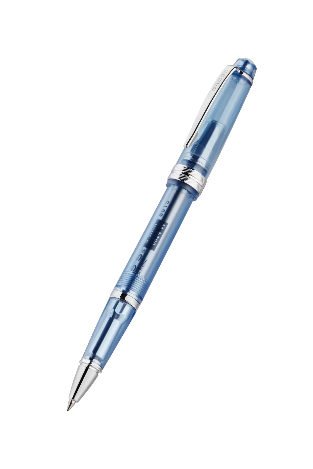 Cross Bailey Light Translucent Navy-Blue Resin Rollerball Pen - Professional Pen for Effortless Writing - Journaling, Note-Taking & More - Black Ink - Easy Handling - Includes Gift Box cross