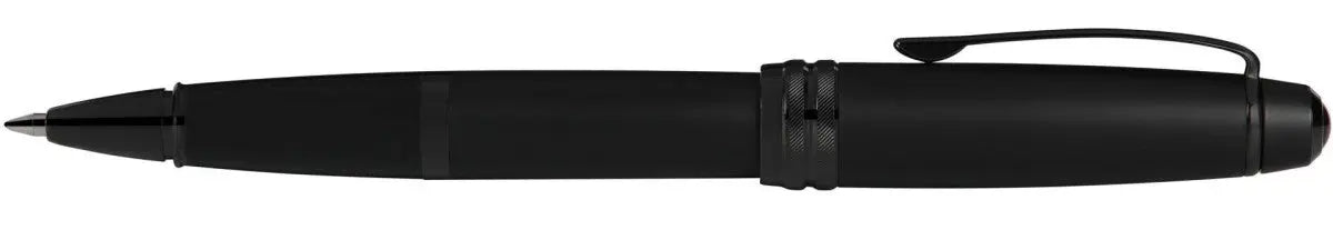 Cross Bailey Matte Black Lacquer Rollerball Pen with black PVD appointments Cross