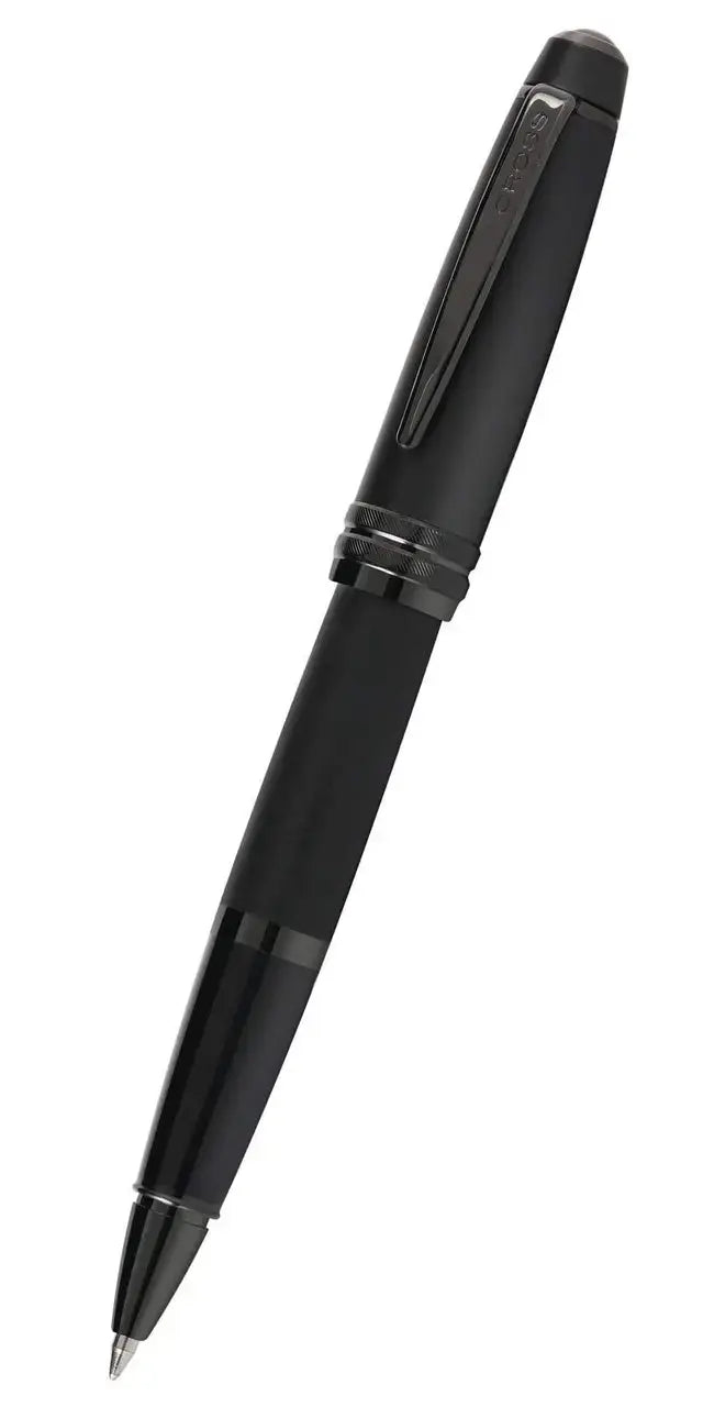 Cross Bailey Matte Black Lacquer Rollerball Pen with black PVD appointments Cross