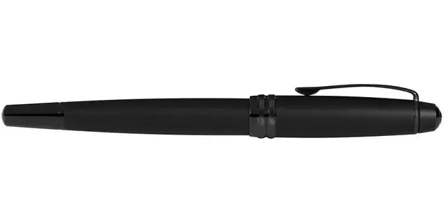 Cross Bailey Matte Black Lacquer Rollerball Pen with black PVD appointments Cross