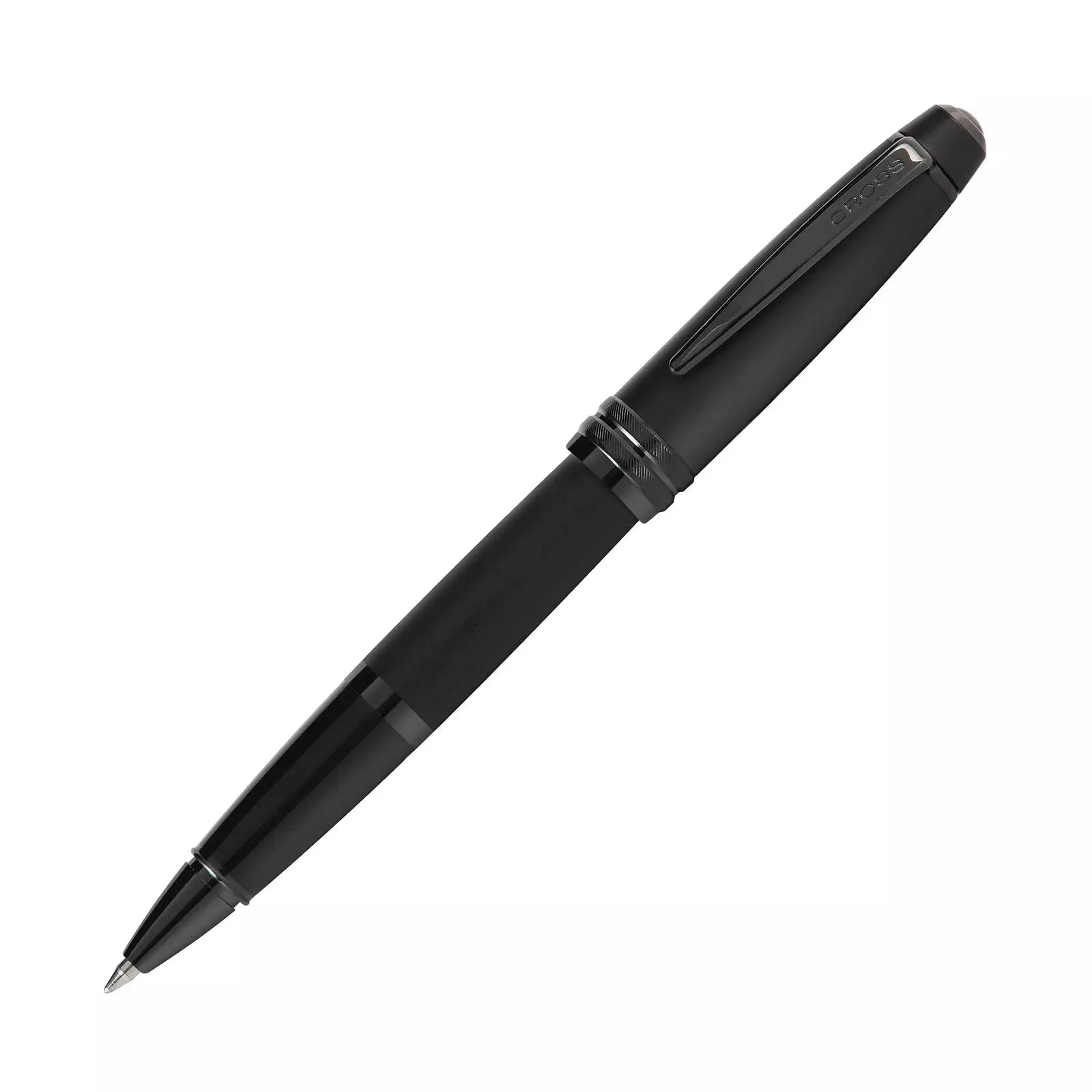 Cross Bailey Matte Black Lacquer Rollerball Pen with black PVD appointments Cross