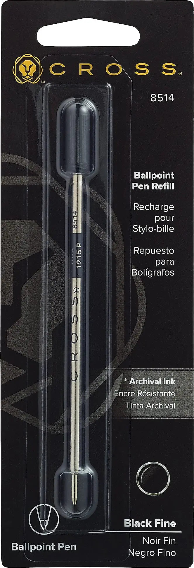 Cross Ballpoint Pen Refill Fine Black (8514) - crosspenmall.com