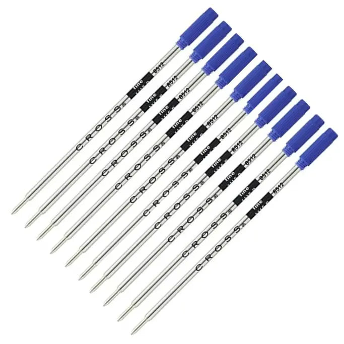 Cross Ballpoint Pen Refill for Cross Pens, Fine Point, Blue, Universal, 10-Pack (8512) cross