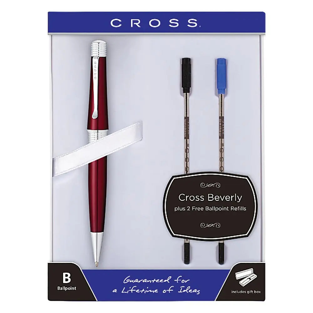 Cross Beverly Red Ballpoint Pen + 2 Free Refills My Store