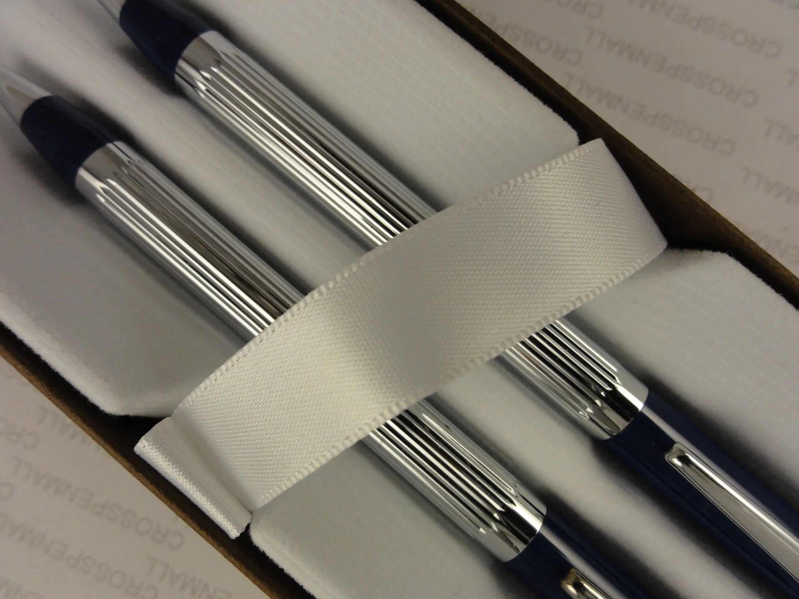 Cross Blue Executive Series Art Deco Barrel Metropolis Midnight Blue Ballpoint Pen and 0.5MM Lead Pencil Set, My Store
