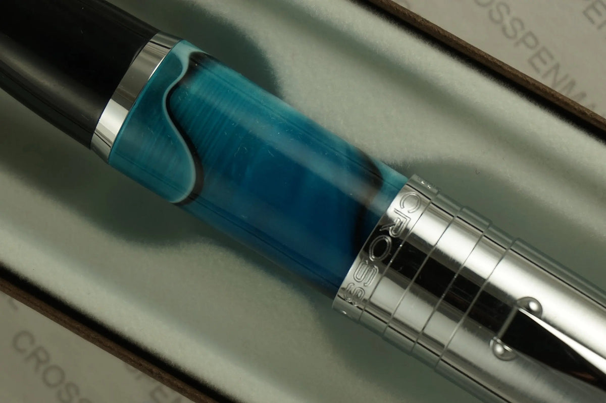 Cross Blue Marble Roadster Rollerball Gel Pen cross