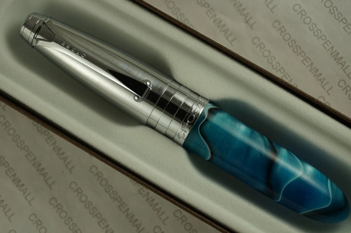 Cross Blue Marble Roadster Rollerball Gel Pen cross