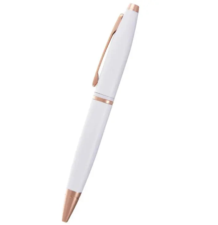 Cross Calais Pearlescent White Lacquer Ballpoint and White Journal Gift Set Cross