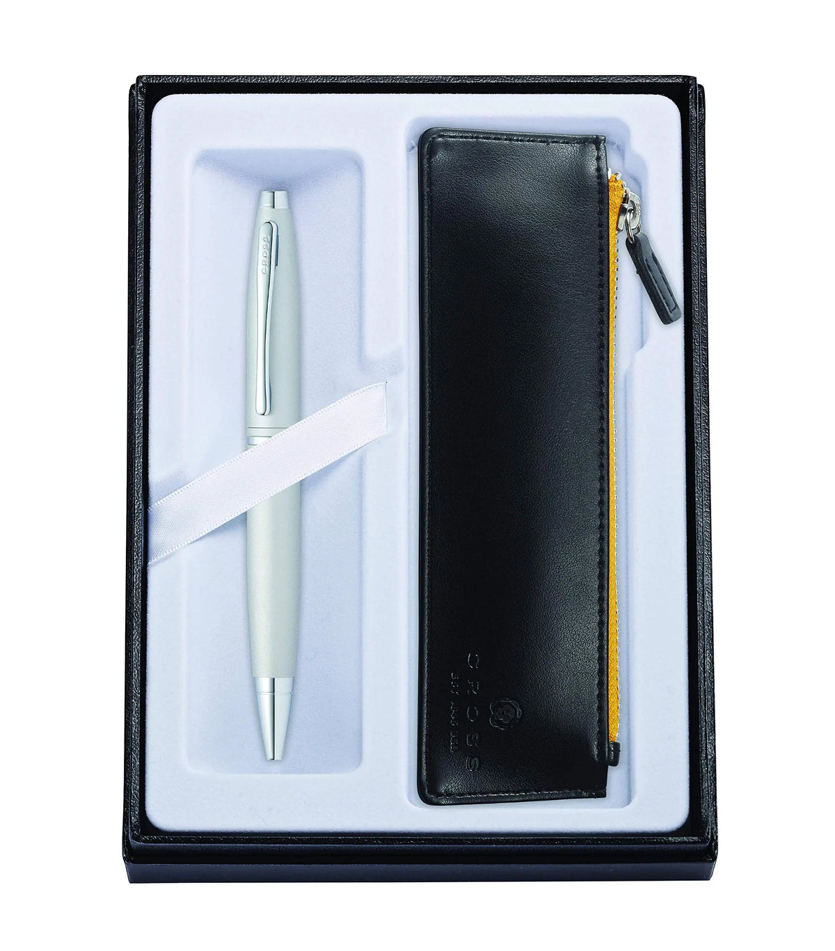 Cross Calais Satin Chrome Refillable Ballpoint Pen and Zip Pen
