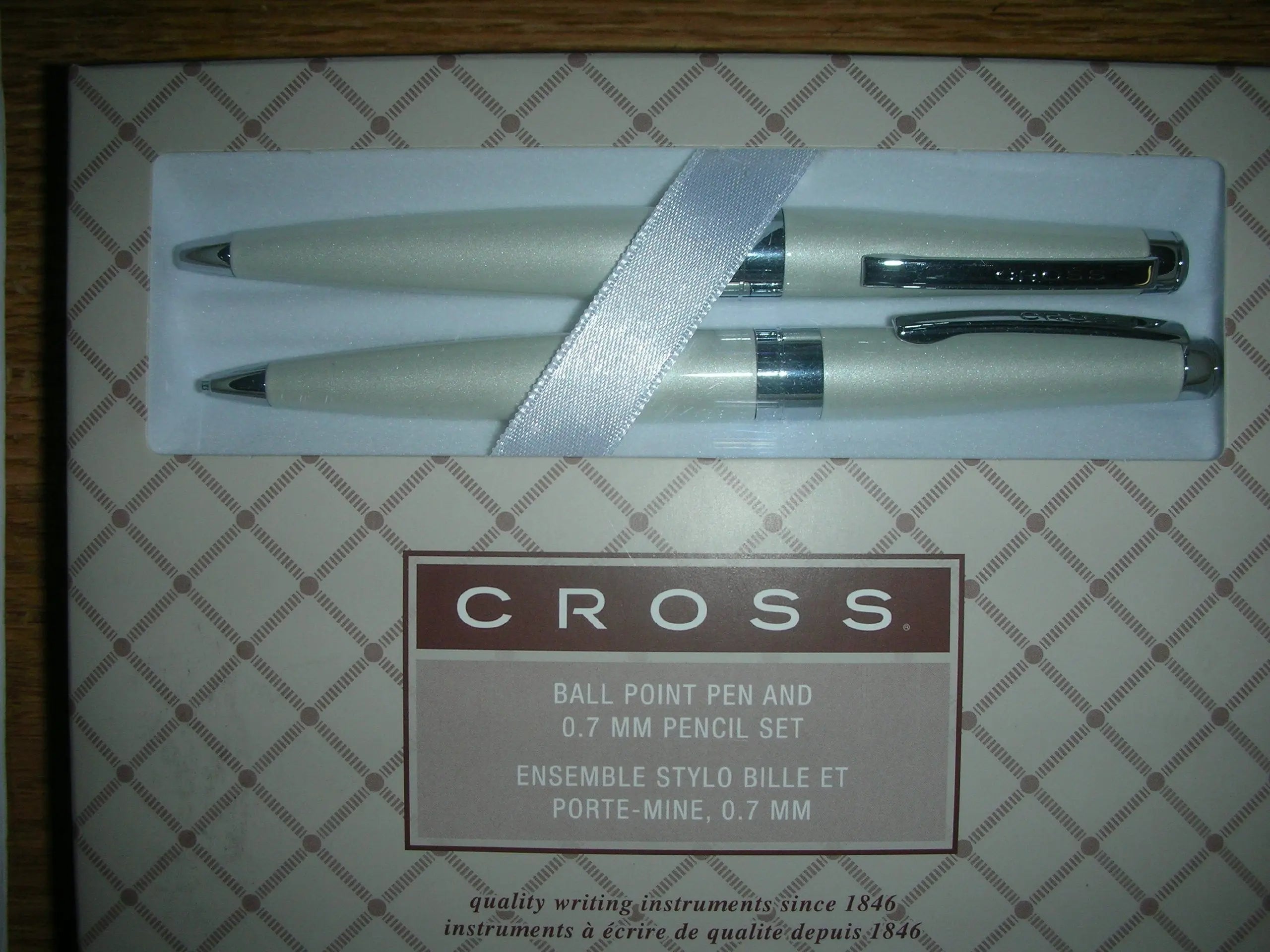 Cross Cardinal Ball Point Pen and 0.7 mm Pencil Set (White) Cross