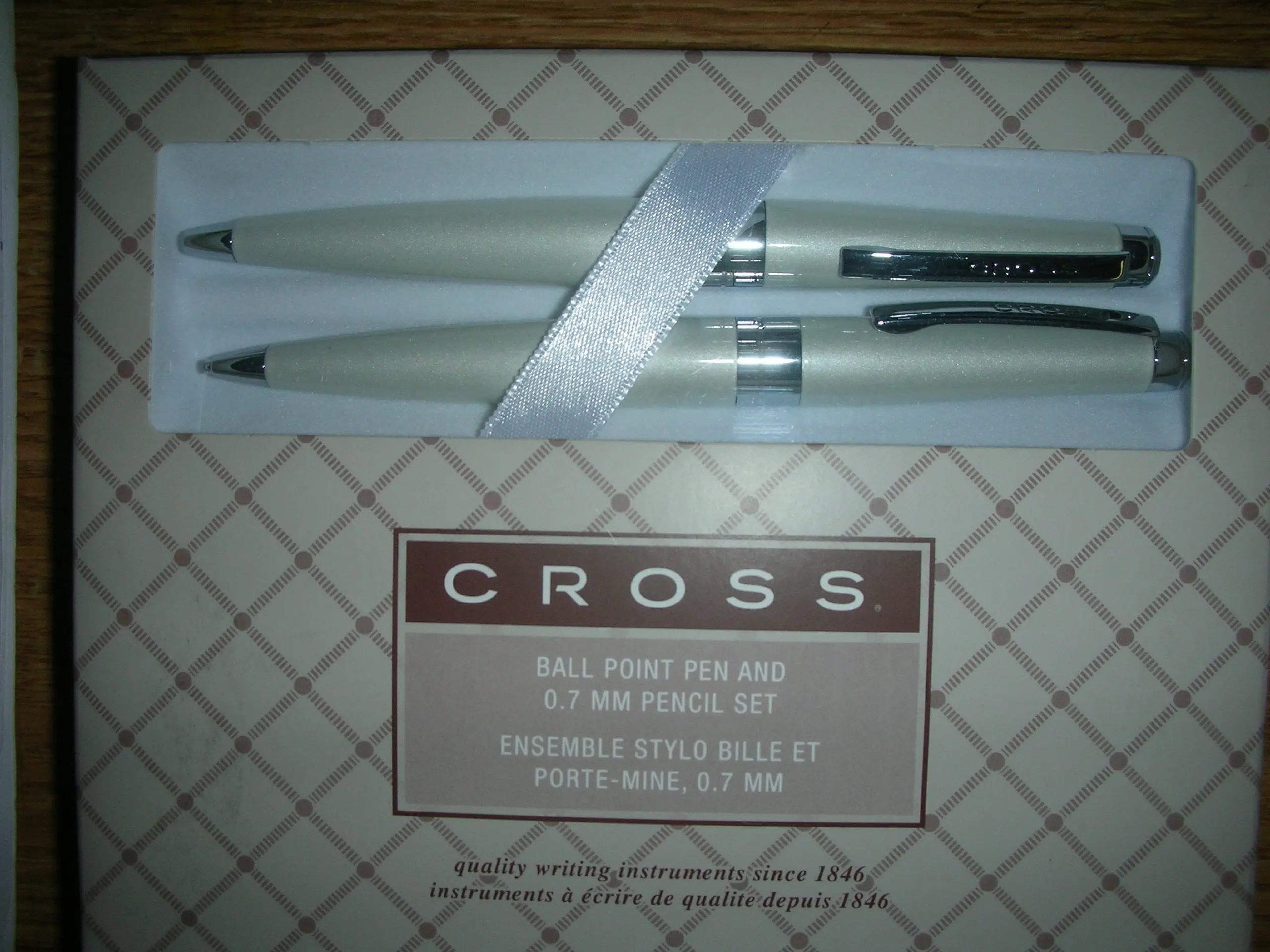 Cross Cardinal Ball Point Pen and 0.7 mm Pencil Set (White) Cross