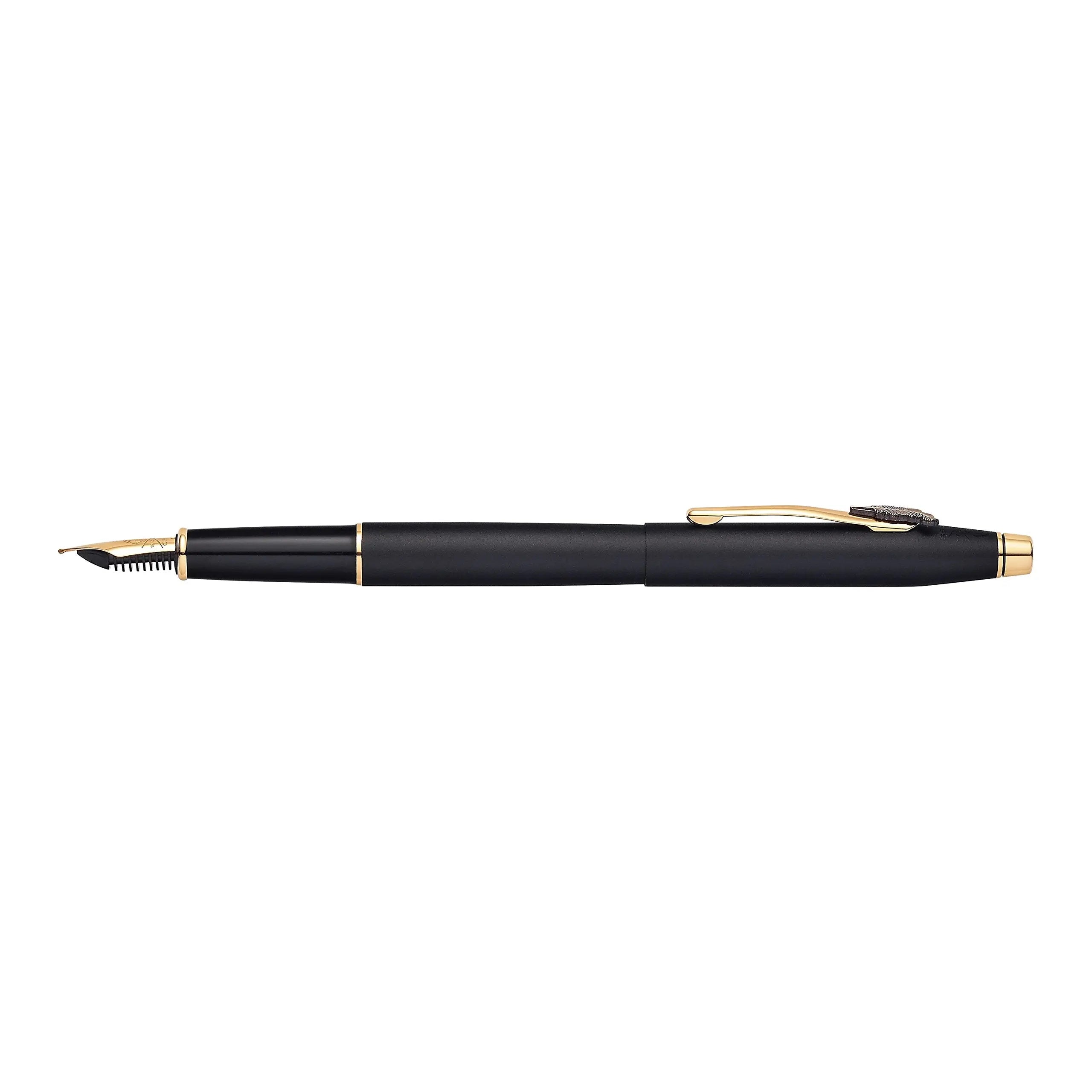 Cross Century Classic Special Edition 23KT Gold-Plated Fountain Pen and Ink Bottle Gift Set | Inspired by “The Man Who Invented Christmas” Major Motion Picture Cross