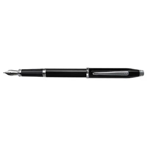 Cross Century II Black Lacquer Chrome Trim Fountain Pen Cross