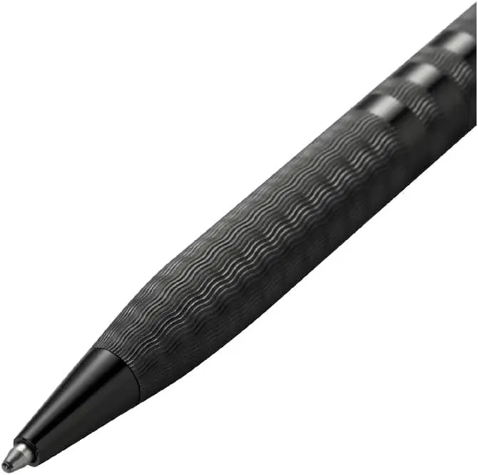 Cross Century II Pen, Midnight Black Sandblasted Shell, Contrasting Signature Triple Stripe, Midnight Black PVD Appointments Cross