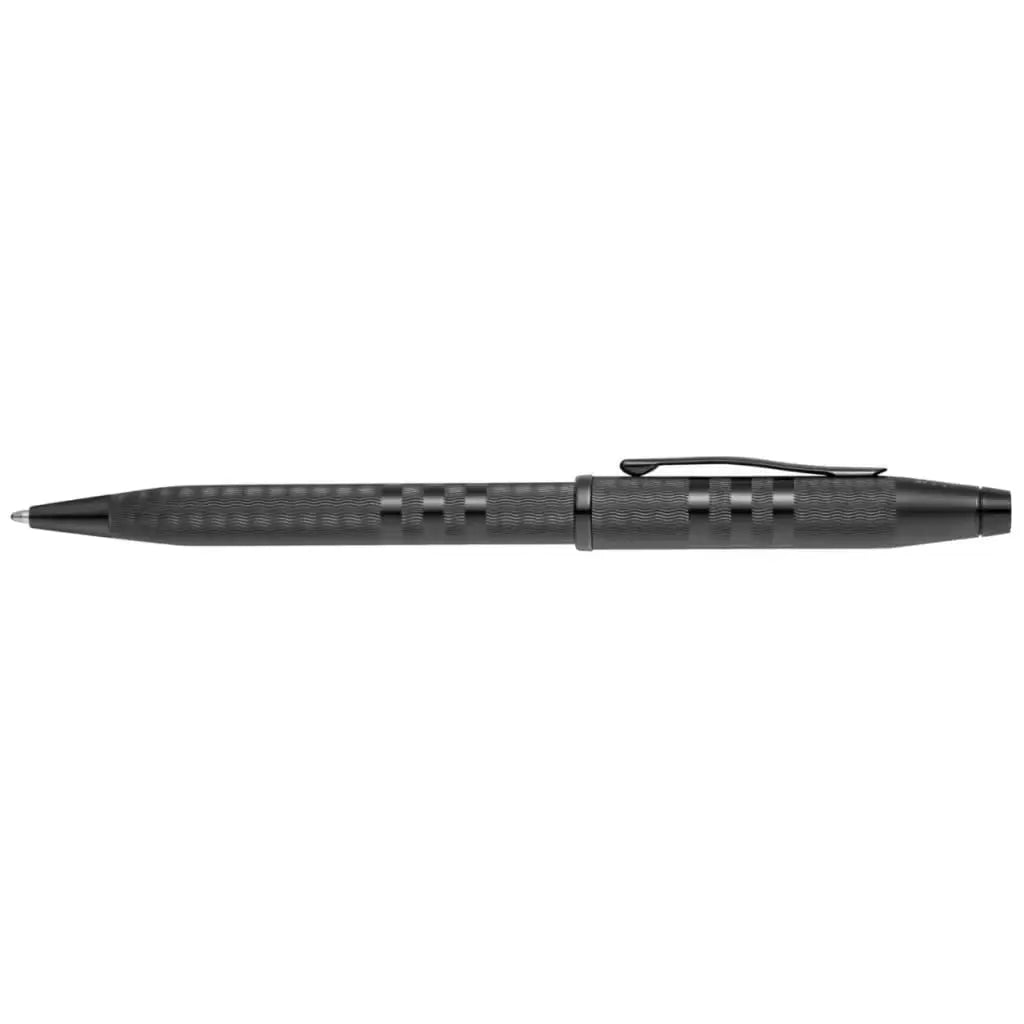 Cross Century II Pen, Midnight Black Sandblasted Shell, Contrasting Signature Triple Stripe, Midnight Black PVD Appointments Cross